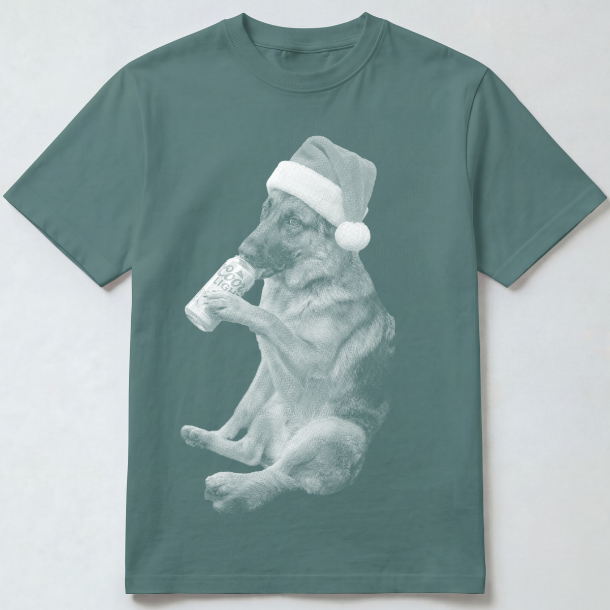 German Shepherd Christmas Beer T-Shirt