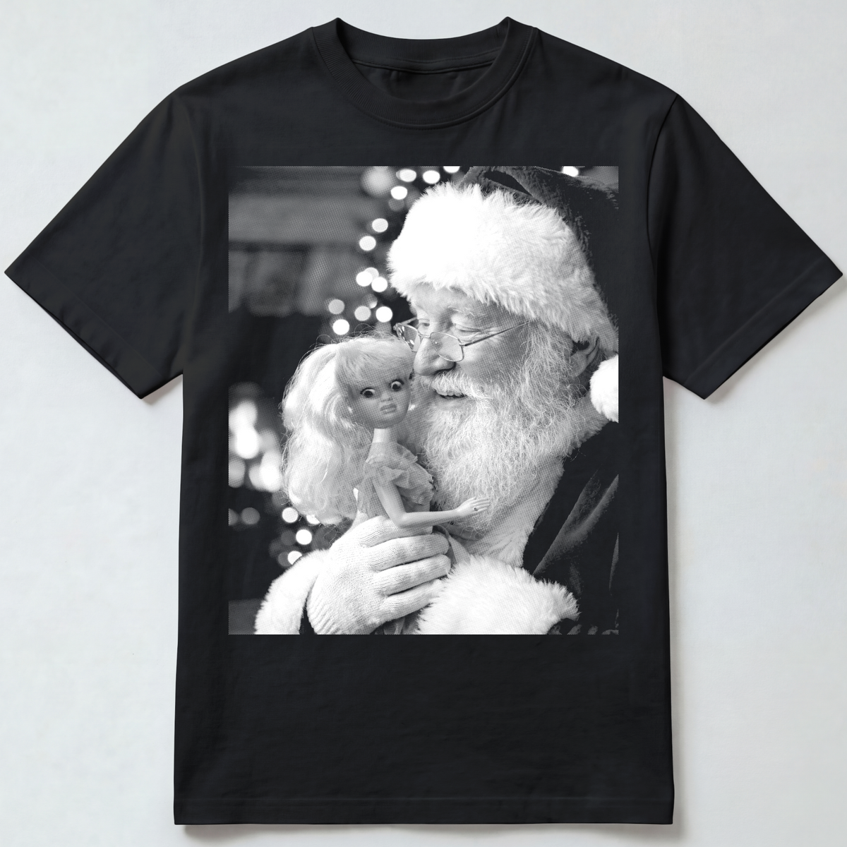 Santa Kissing Doll T-Shirt