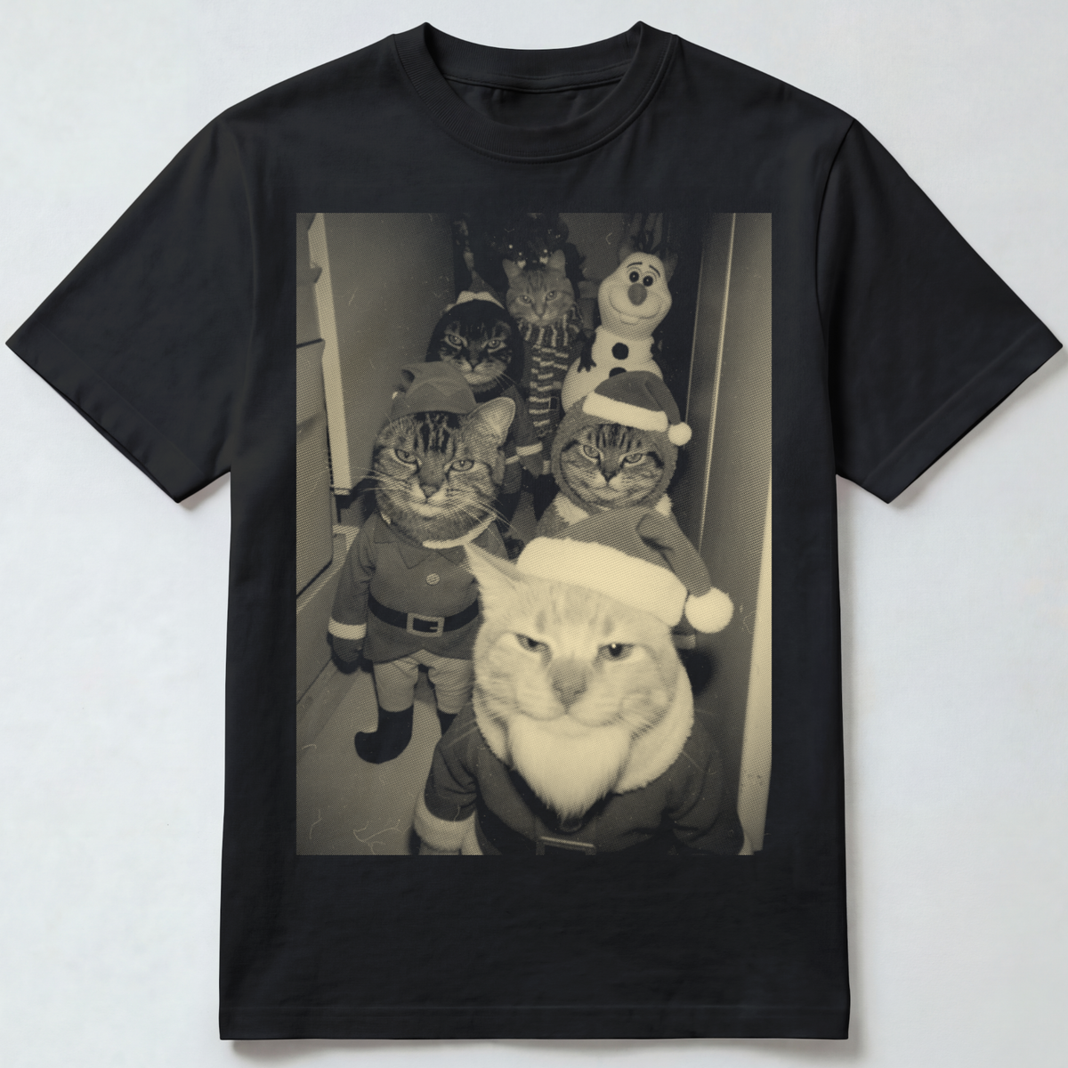 Cats Wearing Cute Christmas Outfits T-Shirt