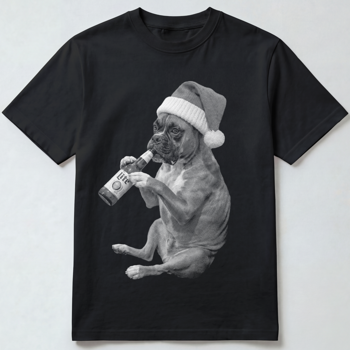 Boxer Christmas Beer T-Shirt