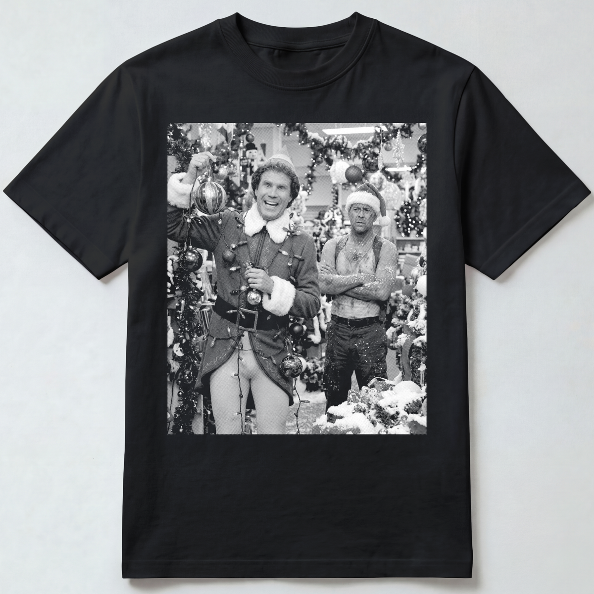 Elf & McClane Christmas Lights T-Shirts
