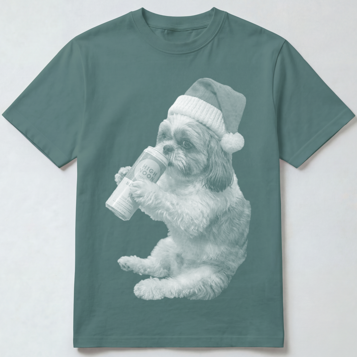 Shih Tzu Christmas Seltzer T-Shirt