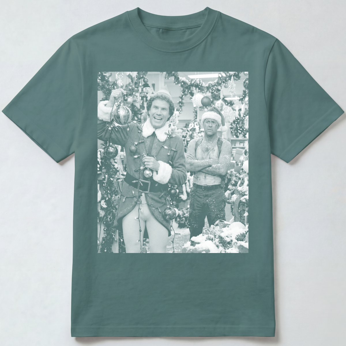 Elf & McClane Christmas Lights T-Shirts