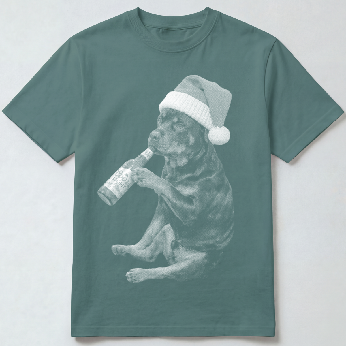 Rottweiler Christmas Beer T-Shirt