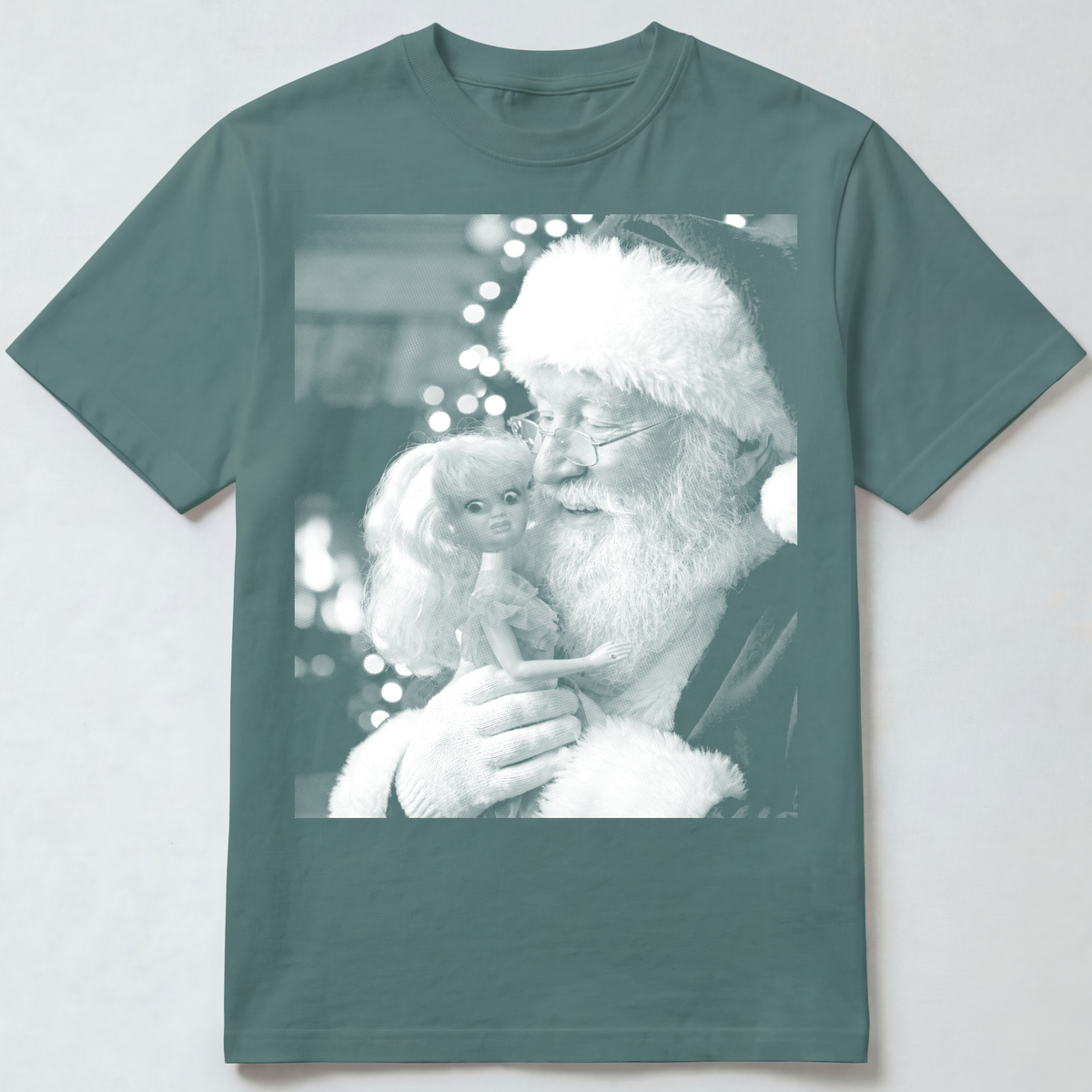 Santa Kissing Doll T-Shirt