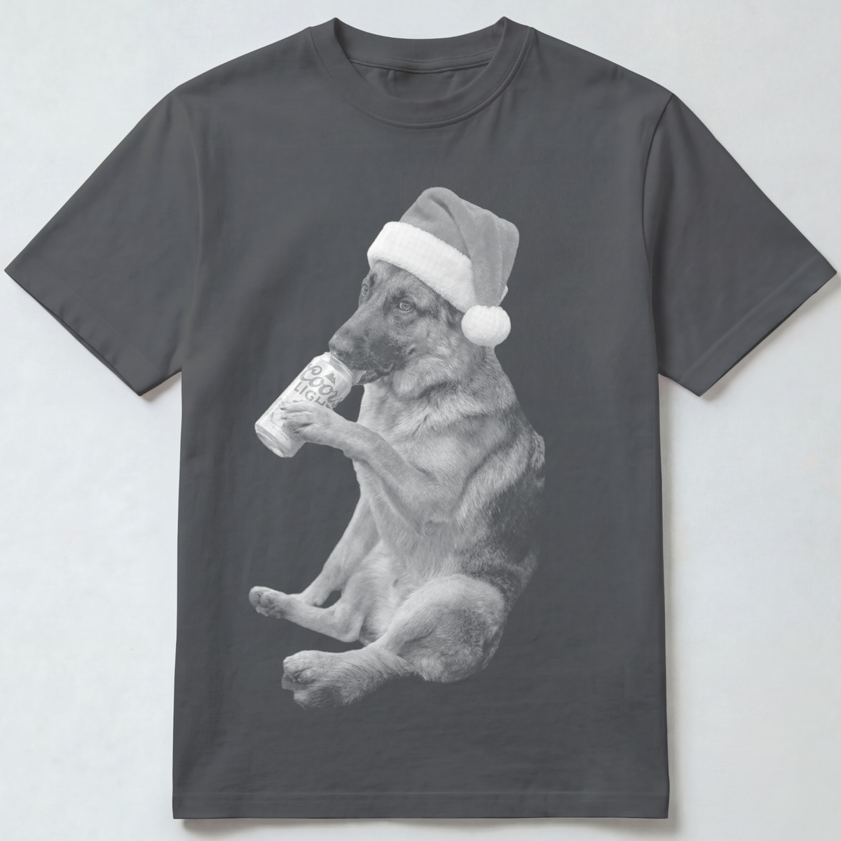 German Shepherd Christmas Beer T-Shirt