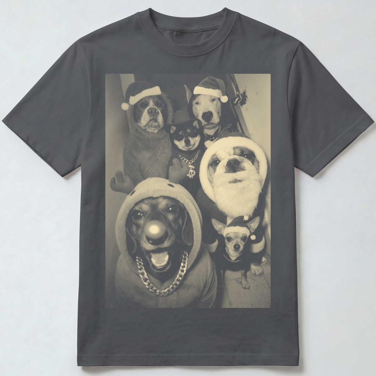 Dogs Wearing Christmas Outfits T-Shirt