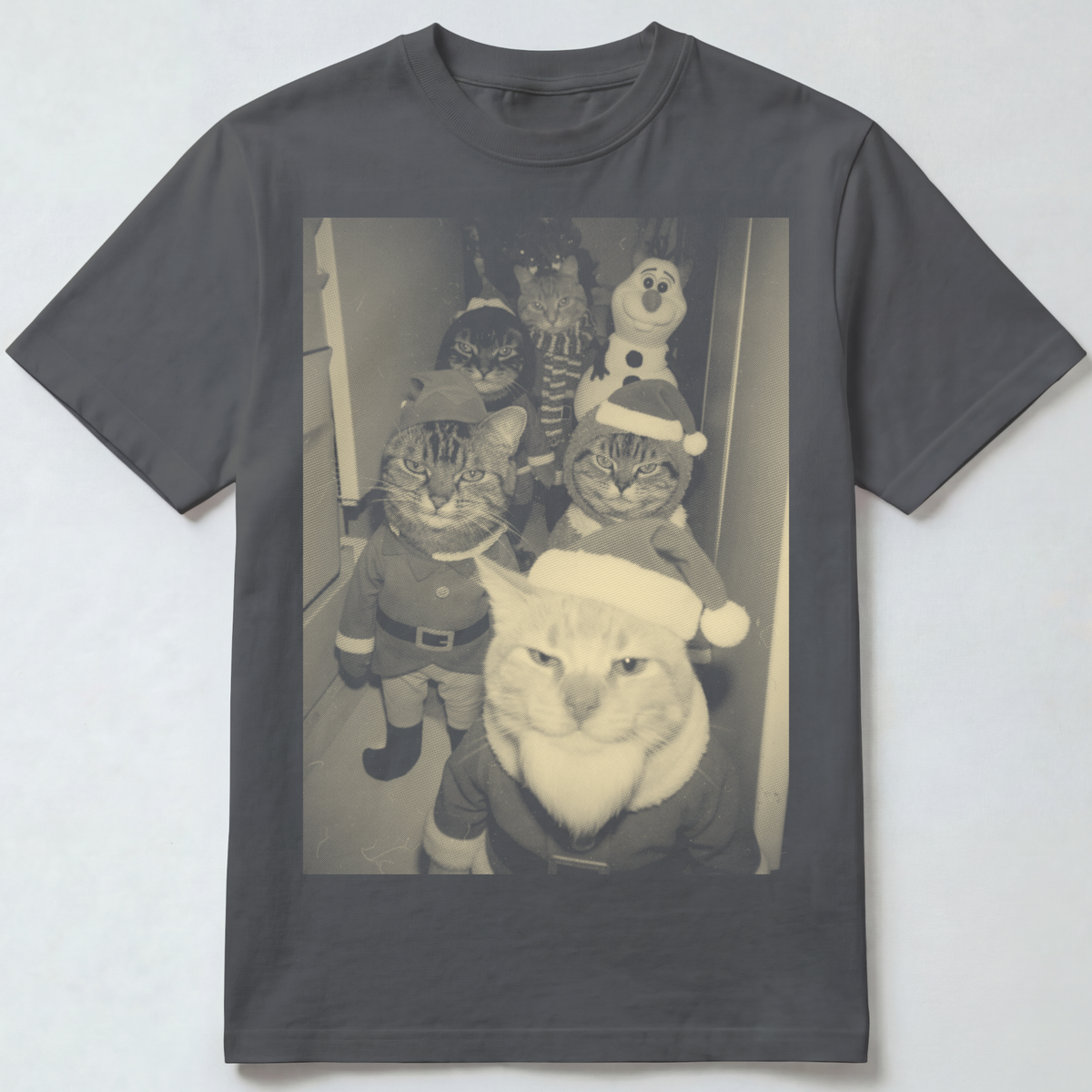 Cats Wearing Cute Christmas Outfits T-Shirt