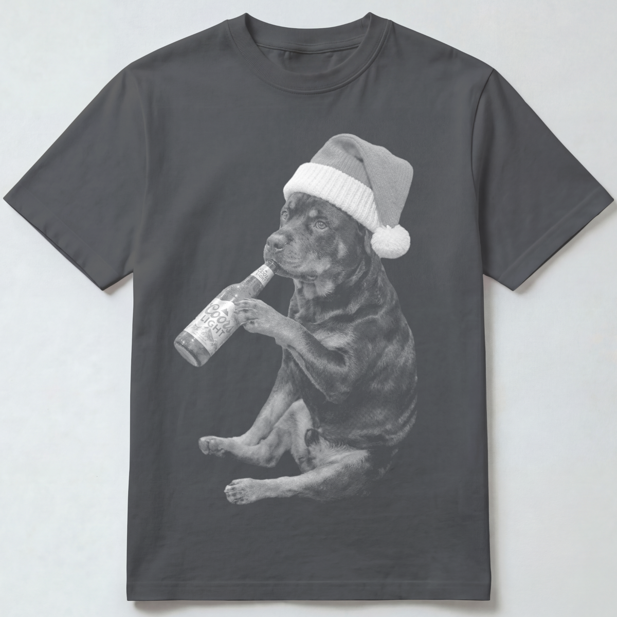 Rottweiler Christmas Beer T-Shirt