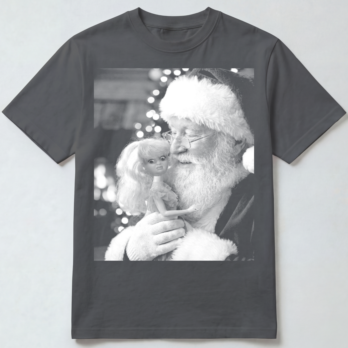 Santa Kissing Doll T-Shirt