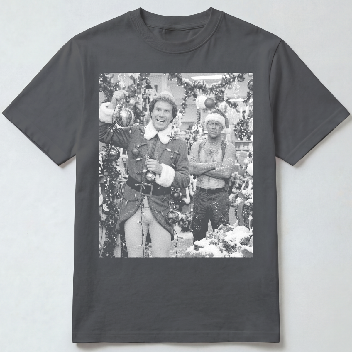 Elf & McClane Christmas Lights T-Shirts