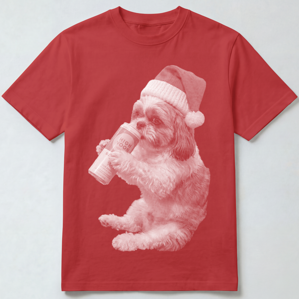 Shih Tzu Christmas Seltzer T-Shirt