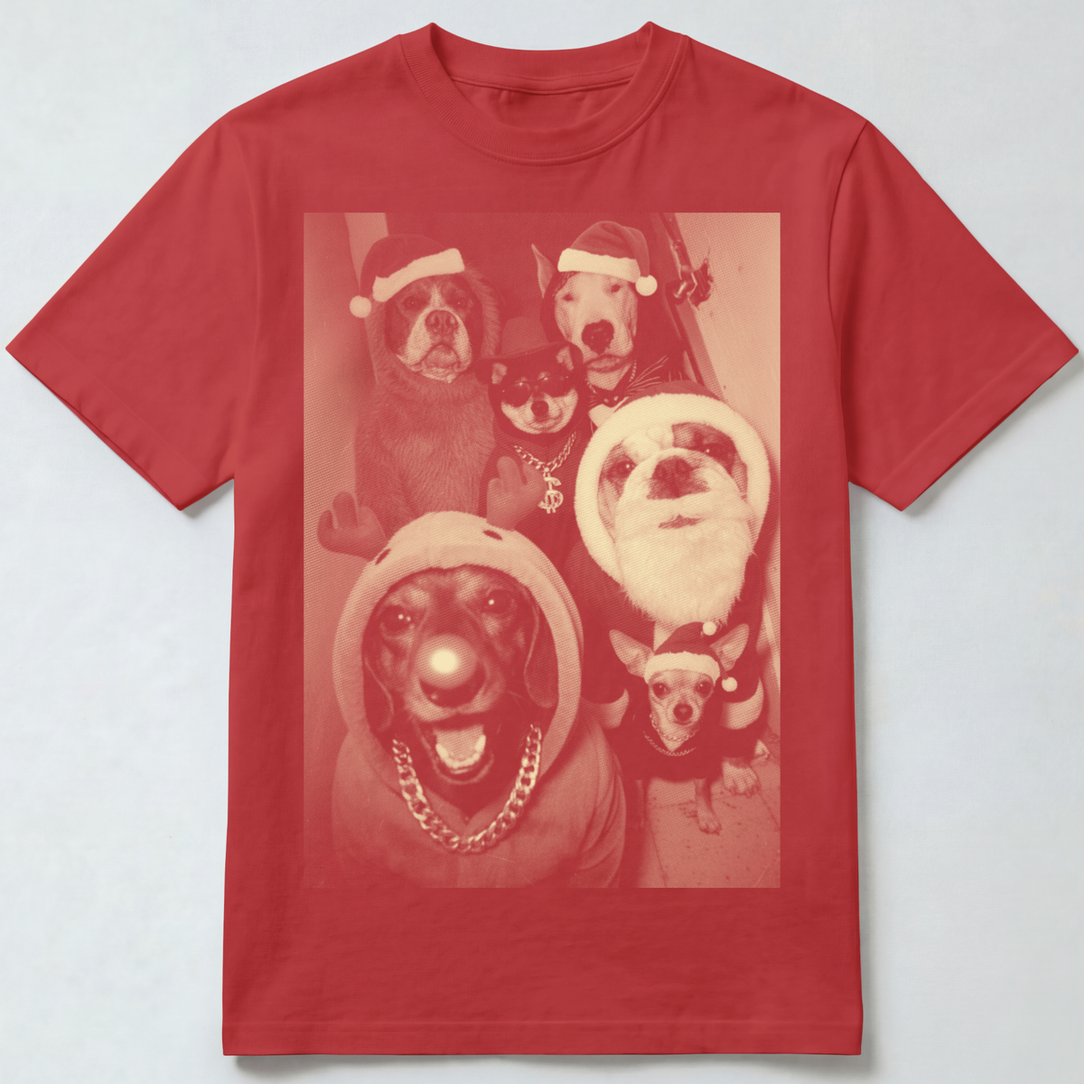Dogs Wearing Christmas Outfits T-Shirt