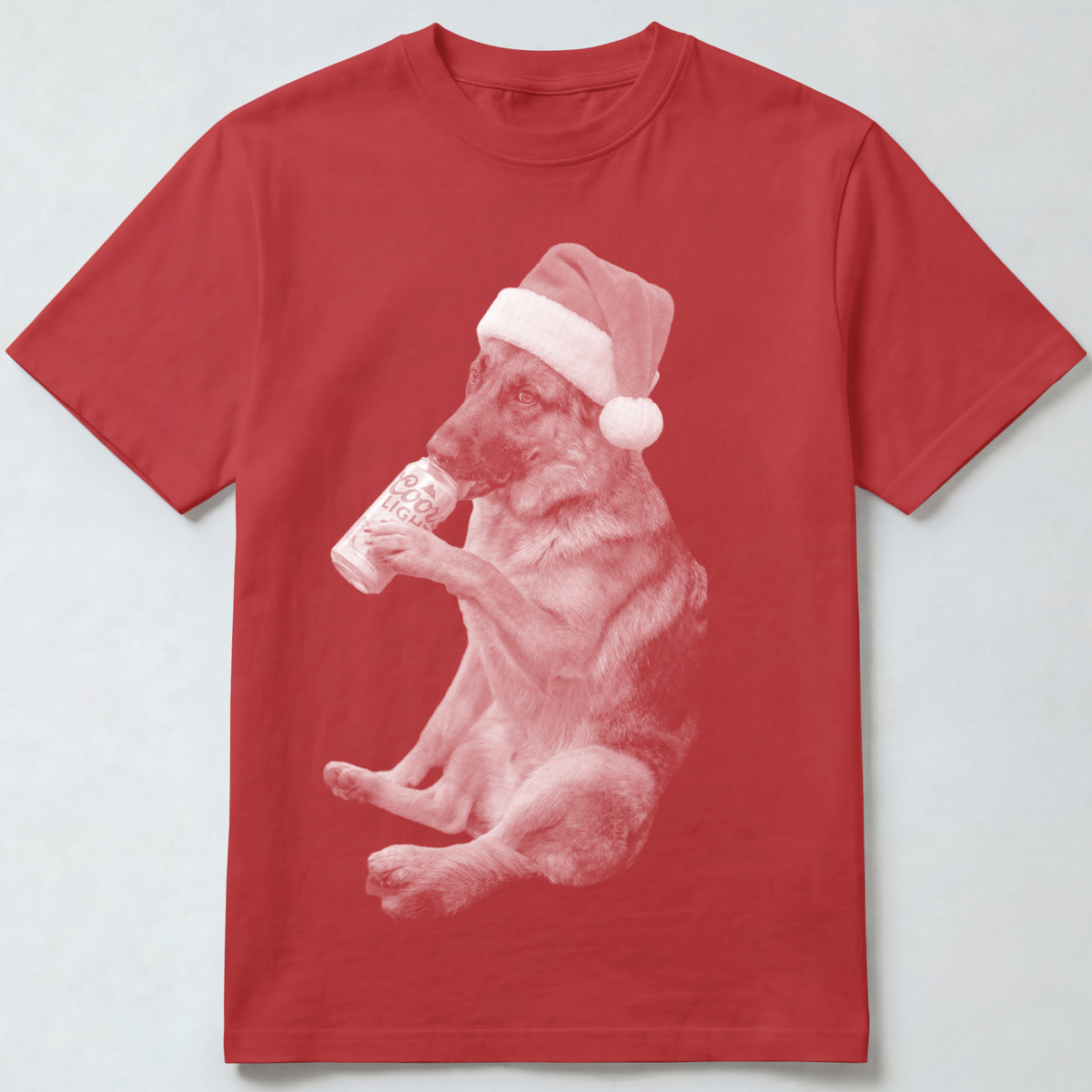 German Shepherd Christmas Beer T-Shirt