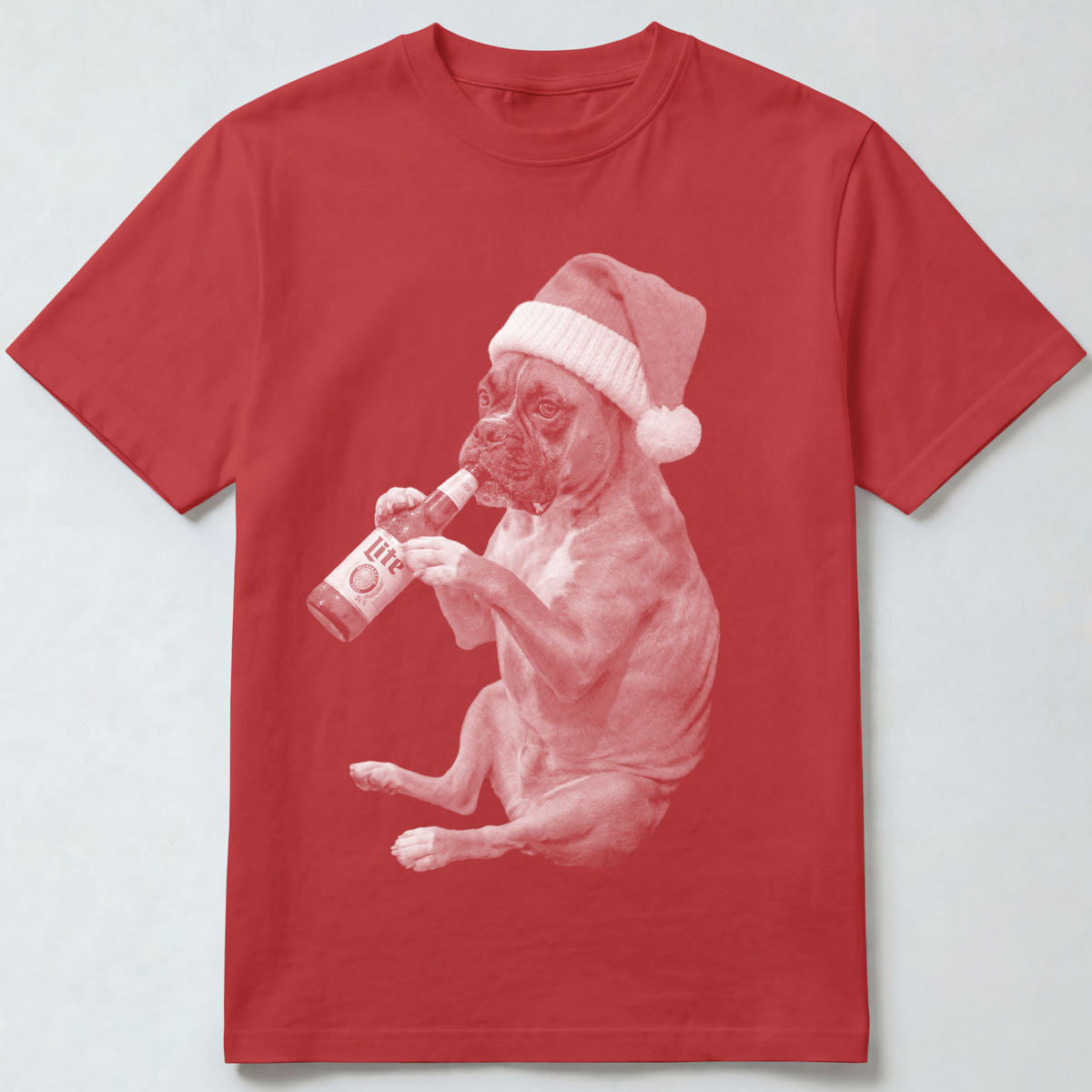Boxer Christmas Beer T-Shirt